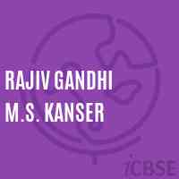 Rajiv Gandhi M.S. Kanser Middle School Logo