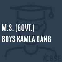 M.S. (Govt.) Boys Kamla Gang Middle School Logo