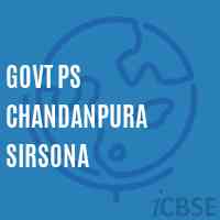 Govt Ps Chandanpura Sirsona Primary School Logo