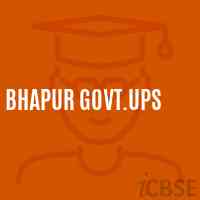 Bhapur Govt.Ups School Logo
