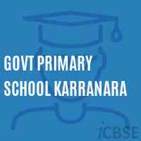 Govt Primary School Karranara Logo