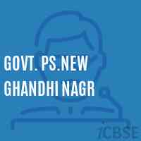 Govt. Ps.New Ghandhi Nagr Primary School Logo