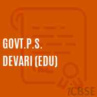 Govt.P.S. Devari (Edu) Primary School Logo