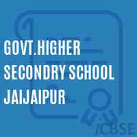 Govt.Higher Secondry School Jaijaipur Logo
