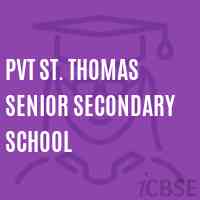 Pvt St. Thomas Senior Secondary School Logo