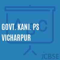 Govt. Kani. Ps Vicharpur Primary School Logo