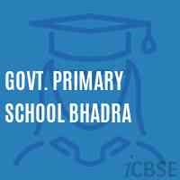 Govt. Primary School Bhadra Logo