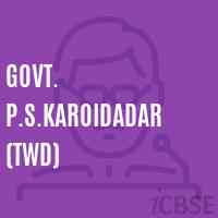 Govt. P.S.Karoidadar (Twd) Primary School Logo
