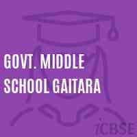Govt. Middle School Gaitara Logo