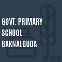 Govt. Primary School Baknalguda Logo