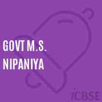 Govt M.S. Nipaniya Middle School Logo