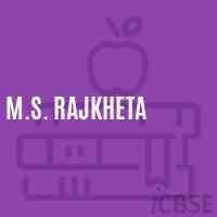 M.S. Rajkheta Middle School Logo