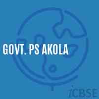 Govt. Ps Akola Primary School Logo