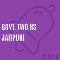 Govt. Twd Hs Jaitpuri Middle School Logo