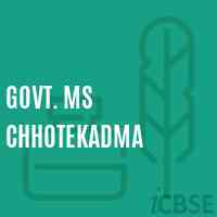 Govt. Ms Chhotekadma Secondary School Logo