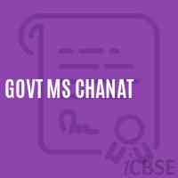 Govt Ms Chanat Middle School Logo