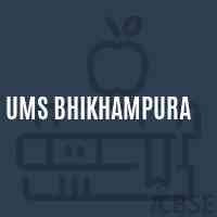 Ums Bhikhampura Middle School Logo