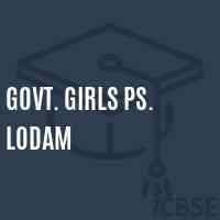 Govt. Girls Ps. Lodam Primary School Logo