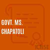 Govt. Ms. Chapatoli Middle School Logo