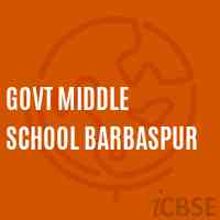 Govt Middle School Barbaspur Logo