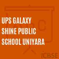 Ups Galaxy Shine Public School Uniyara Logo