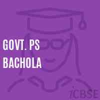 Govt. Ps Bachola Primary School Logo