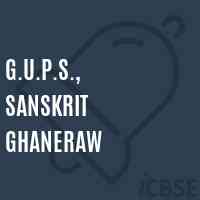 G.U.P.S., Sanskrit Ghaneraw Middle School Logo