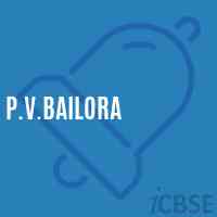 P.V.Bailora Primary School Logo