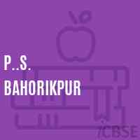P..S. Bahorikpur Primary School Logo
