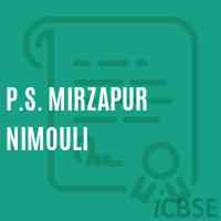 P.S. Mirzapur Nimouli Primary School Logo
