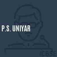 P.S. Uniyar Primary School Logo