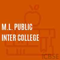 M.L. Public Inter College Senior Secondary School Logo