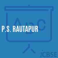 P.S. Rautapur Primary School Logo