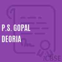P.S. Gopal Deoria Primary School Logo
