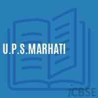 U.P.S.Marhati Middle School Logo