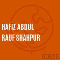 Hafiz Abdul Rauf Shahpur Middle School Logo