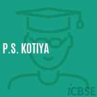 P.S. Kotiya Primary School Logo