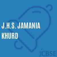 J.H.S. Jamania Khurd Middle School Logo