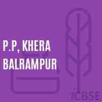 P.P, Khera Balrampur Primary School Logo