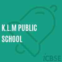 K.L.M Public School Logo