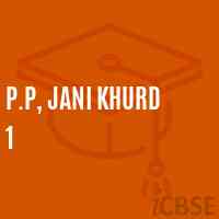 P.P, Jani Khurd 1 Primary School Logo