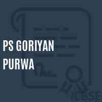 Ps Goriyan Purwa Primary School Logo