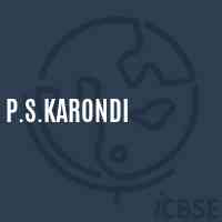 P.S.Karondi Primary School Logo