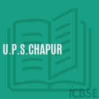 U.P.S.Chapur Middle School Logo
