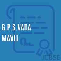 G.P.S.Vada Mavli Primary School Logo