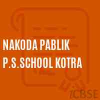 Nakoda Pablik P.S.School Kotra Logo