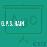 G.P.S. Rain Primary School Logo