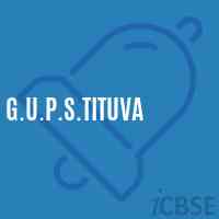 G.U.P.S.Tituva Middle School Logo