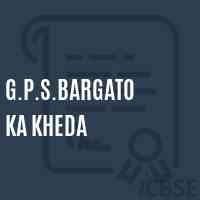 G.P.S.Bargato Ka Kheda School Logo