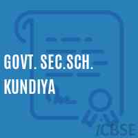 Govt. Sec.Sch. Kundiya Secondary School Logo